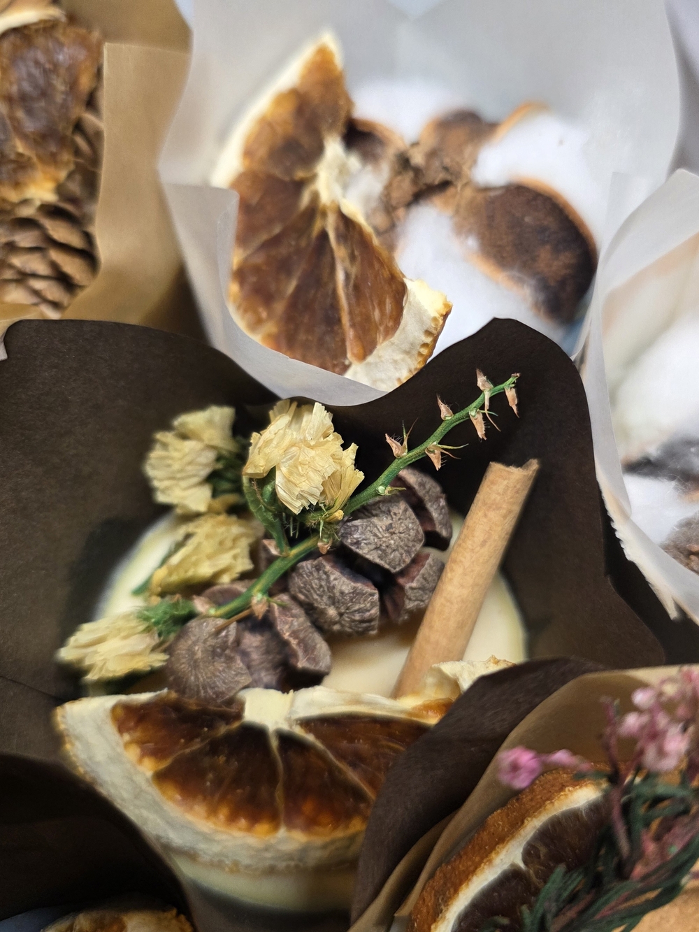 Handmade Botanical Wax Fire Starters for Bonfires and Wood Fireplaces